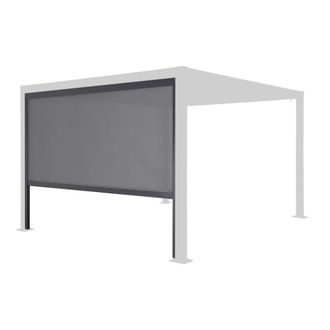 Sweeek Estor lateral enrollable de aluminio y textileno para p&eacute;rgola