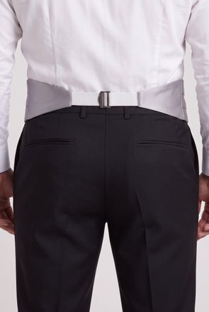 Brunello Cucinelli Mens Light Gray Silk Cotton Cummerbund Grey Accessories & Slg