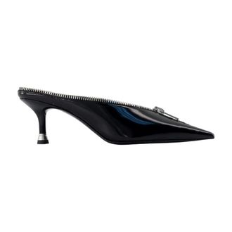 Alexander Wang Alexander Wang, Heeled Mules, female, Black, Size: 10 US Akila Zip Pointed Toe Mule