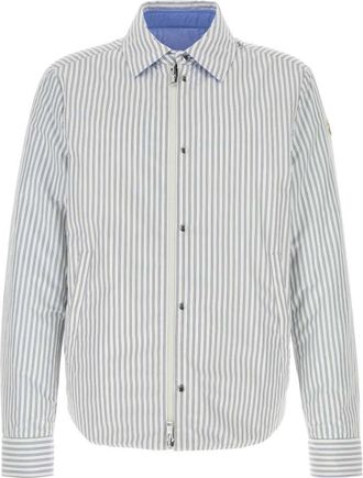 Moncler Light Blue Stripes Reversible Jacket