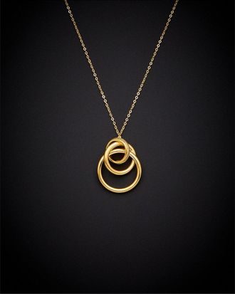 Italian Gold, Inc 14K Italian Gold Graduated Circle Necklace