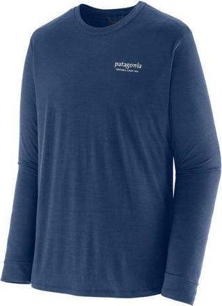 Patagonia L/S Cap Cool Merino Graphic Shirt Merinoshirt f&uuml;r Herren | blau