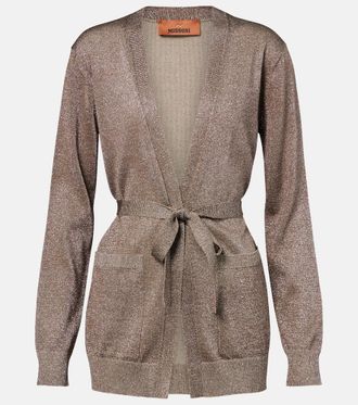 Missoni Knitted lam&eacute; wrap cardigan