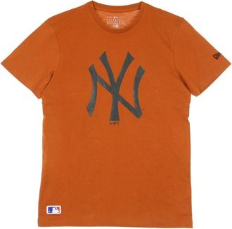 New Era New Era, T-Shirts, male, Orange, Size: XL Team Logo Rust Tee