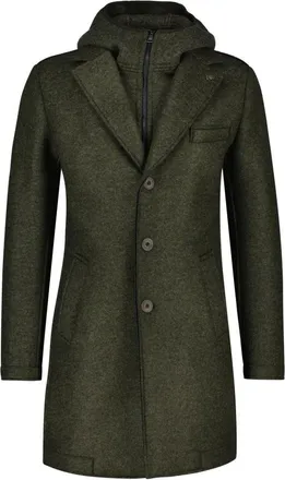Bob Single-Breasted Coat - Heren - Mantel - Groen - XL - Jassen
