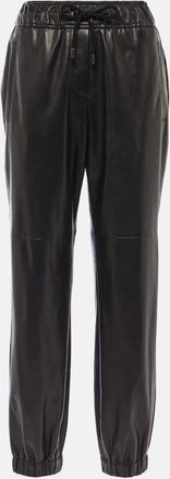 Brunello Cucinelli Leather straight pants