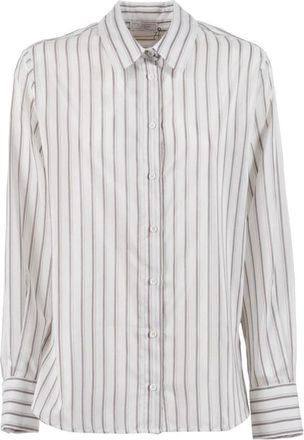 PESERICO Blusa - Dames - Overhemden - Bruin - S - Katoen - Overhemden