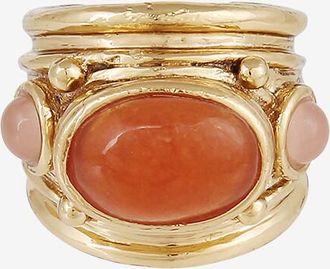 Gas Bijoux Goldener Ring mit Cabochons Simone