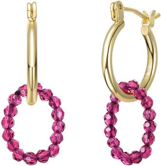 Rachel Glauber 14K Plated Beaded Earrings