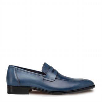 Mezlan Mens Newport Dress Loafer In Dark Blue