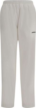 Balenciaga Womens Logo Elastic Waist Pants - Cream - Size Small