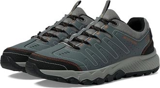 Skechers Dynamite At Sneakers Mens Gray Leather Low Top Hiking Shoes HTAT883