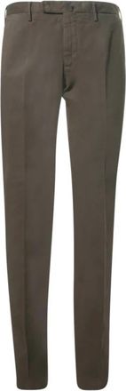 Incotex Slim-fit Broek - Heren - Slim Fit Broeken - Bruin - XL - Katoen - Broeken
