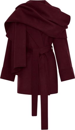 Nicholas Cappotto Sandy con cintura - Rosso