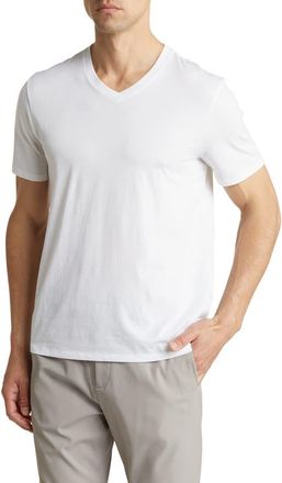 Vince V-Neck T-Shirt in Optic White at Nordstrom Rack, Size Large