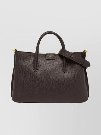 Gianni Chiarini textured leather clutch bag top handles