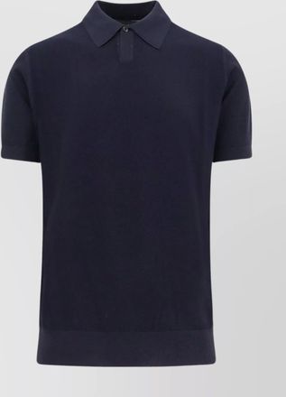 HUGO BOSS wool polo shirt detail button