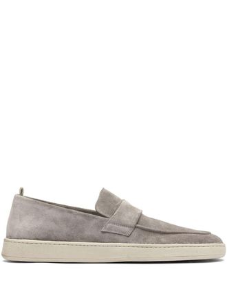 Officine Creative Herbie loafers - men - Rubber/Calf Leather/Calf Suede - 40 - Grey