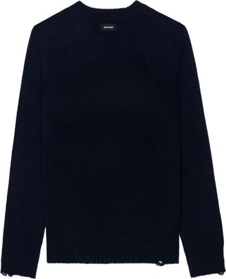 Zadig&Voltaire Maglione con effetto vissuto - Blu