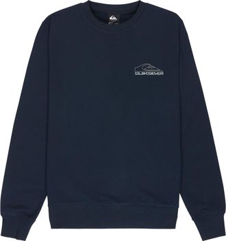 Quiksilver Sweatshirt QUIKSILVER BASIC GRAPHIC CREW, Herren, Gr. XXL (56), schwarz navy, Obermaterial: 60% Baumwolle, 40% Polyester, Sweatshirts Sweatshirt, spor