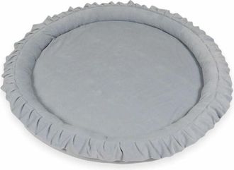 OEM Colchoneta Nido Infantil De 120 Cm, Terciopelo Suave, Color Gris Claro