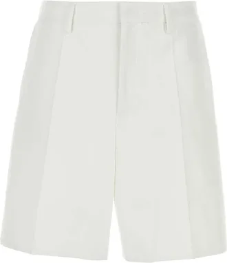 Valentino Garavani Witte Katoenen Bermuda Shorts