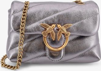 Pinko Borsa a tracolla Baby Love Puff in pelle laminata - PINKO - gender_Woman