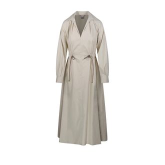 Max Mara Belted Coats, female, Beige, Size: XS Pedaggi Dress