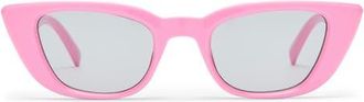 Le Specs Dream Lover 50mm Cat Eye Sunglasses in Rouge Pink/smoke Tint at Nordstrom