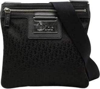 Dior Pre-owned Street Chic Crossbody Bag - Dames - Vintage Schoudertas - Zwart - ONE Size - Leer - Vintage