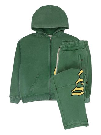 Stadium Goods logo-applique tracksuit - Green