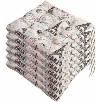 OEM Juego De 6 Cojines Para Silla De 40x40 Cm, Cojines Decorativos, Cojines Para Silla, Cojines De Jard&iacute;n, Poli&eacute;ster (d)-crezuo