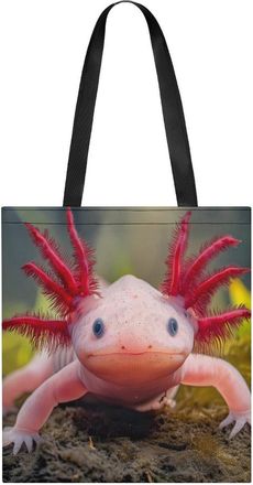 Generic Axolotl Tote Bag for Women Men Shoulder Bags Purses Pouch Handbags