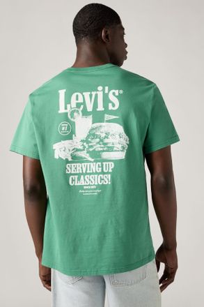 Levi's T-shirt taglio comodo - Uomo - 2XL - Verde / Serving Up Pine Green
