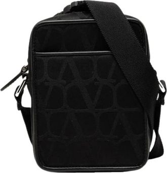 Valentino Pre-owned Nylon Crossbody Bag - Dames - Vintage Schoudertas - Zwart - ONE Size - Nylon - Vintage