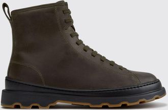 Camper Stivaletti stringati Brutus+ in pelle liscia con suola in gomma