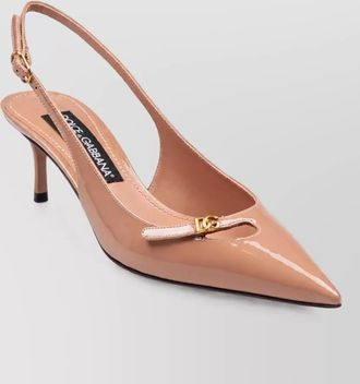 Dolce & Gabbana patent leather slingback pumps