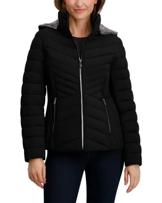 Nautica Short Stretch Lined Hooded Jacket
