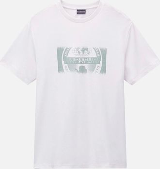 Napapijri Mens Napapijri S Vanni Graphic T-Shirt White - Size: 38