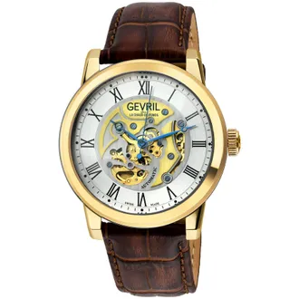 Gevril Group Vanderbilt Silver-tone Dial Mens Watch 22695
