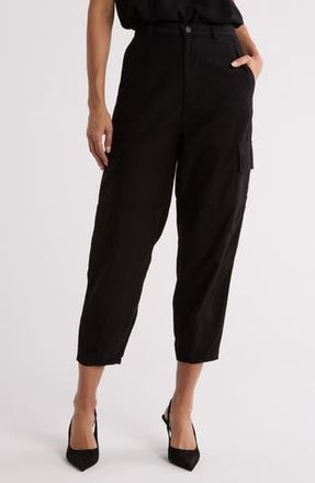 AG - Adriano Goldschmied Renn Cargo Pants in Super Black at Nordstrom Rack, Size 25