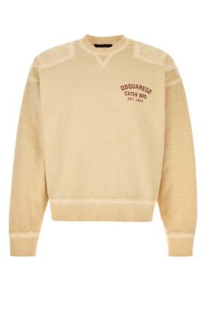 Dsquared2 Pastel Yellow Cotton Sweatshirt