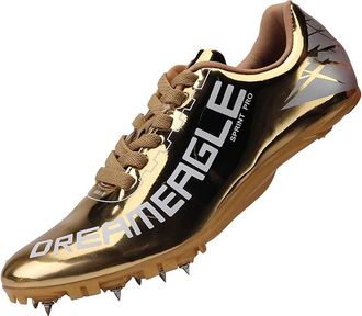 Generic Unisex Athletics Spikes Shoes Test Men Women Track Spike Running Sprint Shoes Athletics Shoes Non-Slip Breathable Youth Sports Shoes with Spikes and S