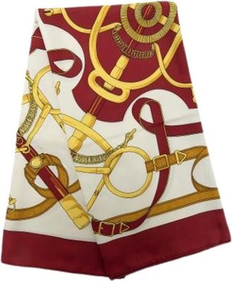 Herm&egrave;s Pre-owned Foulard in Seta Eperon DOr Herm&egrave;s - - Pre-owned - Donna - Multicolore - ONE SIZE
