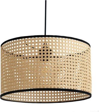 OEM L&aacute;mpara Colgante De Rat&aacute;n Estilo Bohemio - 1 L&aacute;mpara E27