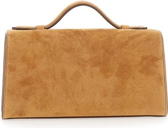 Savette Womens Handbag Symmetry Pochette Brown Suede Handbags Hand Bags