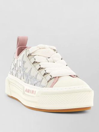Amiri court low sneakers star accents pull tab