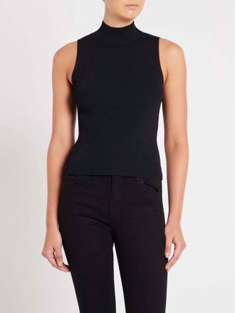 Astrid Sleeveless Knit Top In Black