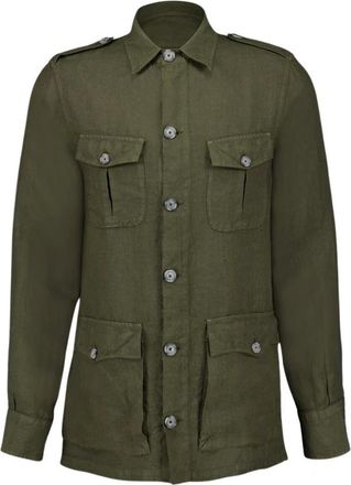 120% Lino Uomo, Giacche, Verde, 3Xl, new