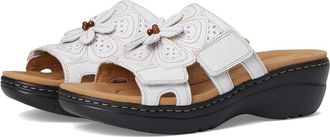 Clarks Merliah 2 Belle Womens Sandals White Combi Leather : 9.5 B - Medium, Synthetic